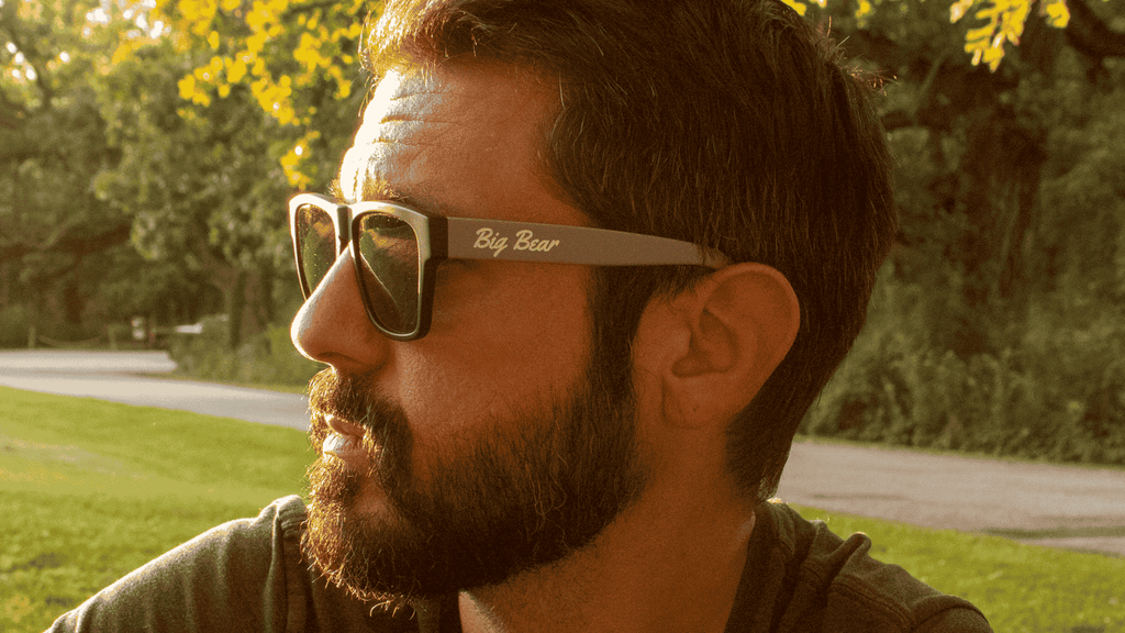 Solid Colors - Classic Big Bear Sunglasses | Polarized Green Lens, UV400 Protection