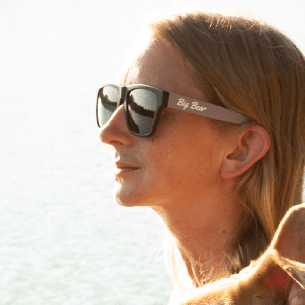 Female wearing sunglasses on instagram